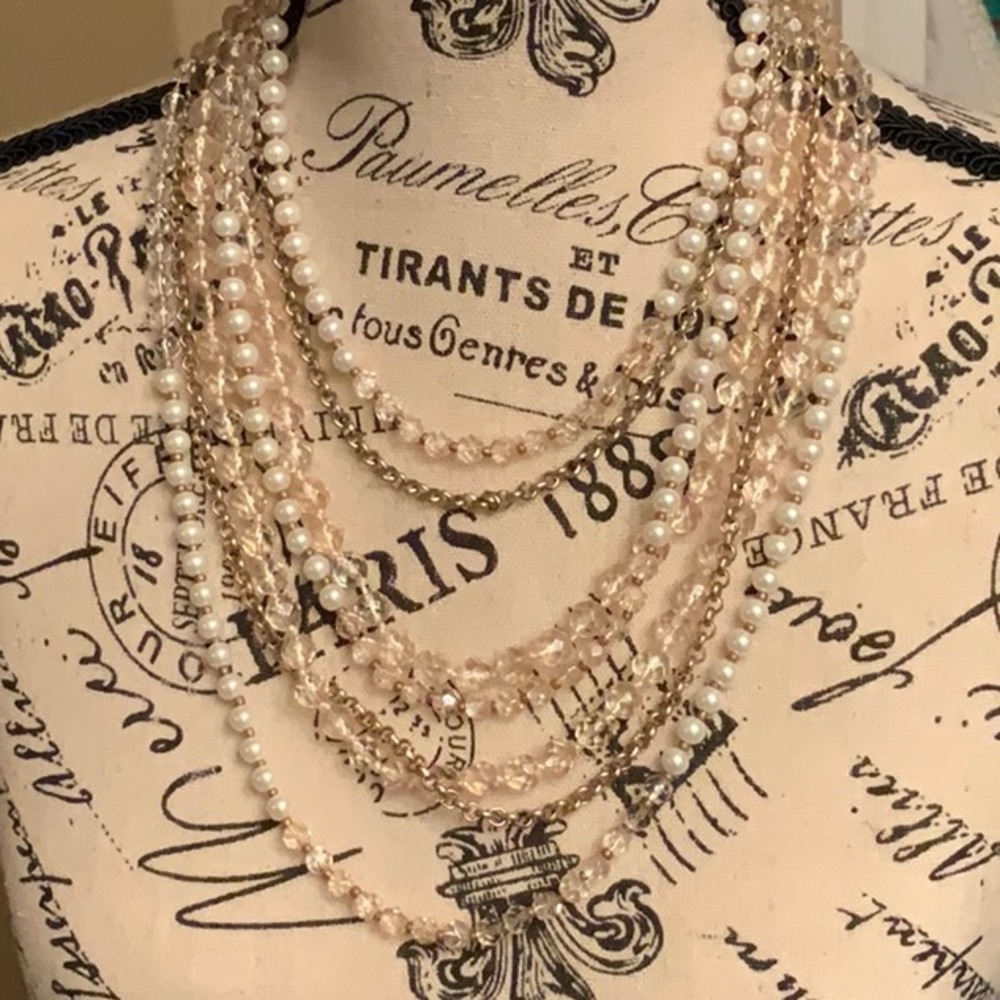 White House Black Market Multistrand Necklace